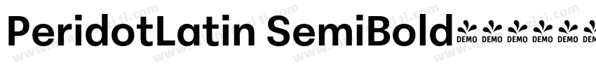 PeridotLatin SemiBold字体转换